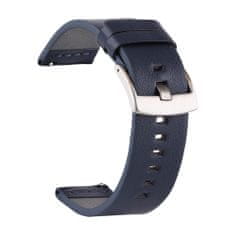 BStrap Fine Leather remienok na Samsung Galaxy Watch Active 2 40/44mm, blue
