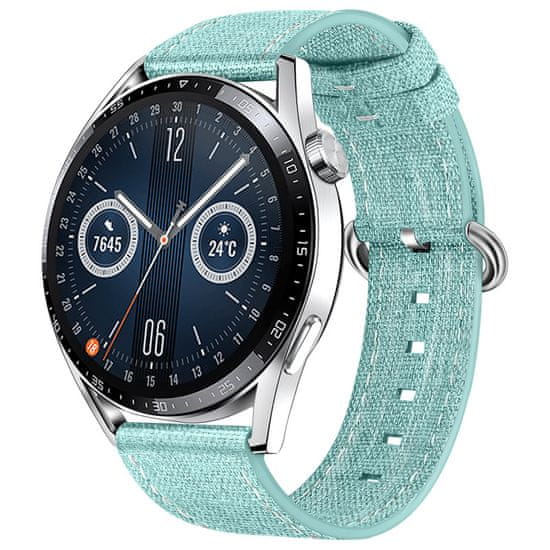 BStrap Denim remienok na Samsung Galaxy Watch 3 45mm, light green