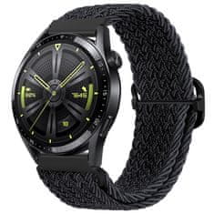 BStrap Braid Nylon remienok na Samsung Galaxy Watch 42mm, black