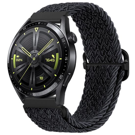 BStrap Braid Nylon remienok na Samsung Galaxy Watch Active 2 40/44mm, black