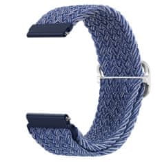 BStrap Braid Nylon remienok na Samsung Galaxy Watch Active 2 40/44mm, blue white