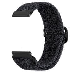 BStrap Braid Nylon remienok na Samsung Galaxy Watch 42mm, black