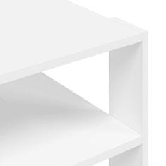 Vidaxl Konferenčný stolík biely 59,5x59,5x40 cm kompozitné drevo