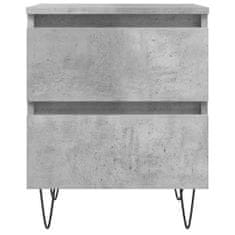 Vidaxl Nočný stolík betónovo sivý 40x35x50 cm kompozitné drevo