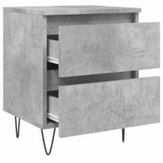 Vidaxl Nočný stolík betónovo sivý 40x35x50 cm kompozitné drevo
