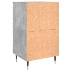 Vidaxl Nočný stolík betónovo sivý 40x35x69 cm kompozitné drevo