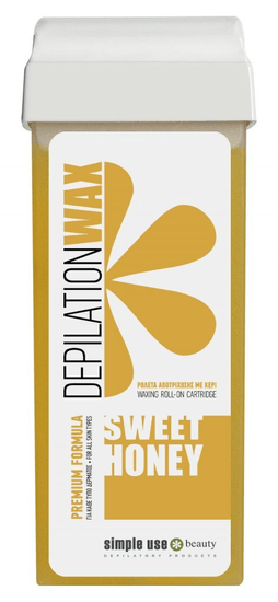 Simple Use Beauty Depilačný vosk roll-on Sweet Honey medový, 100ml