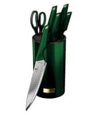Berlingerhaus Sada nožov nerez 7 ks Emerald Collection v stojane