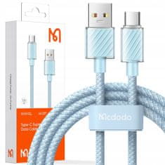 Mcdodo Kábel USB-C, Výkonný, Superrýchly, Mcdodo, 100W, 1,2M, modrý CA-3651