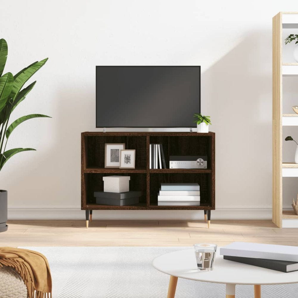 Vidaxl TV skrinka, hnedý dub 69,5x30x50 cm, kompozitné drevo