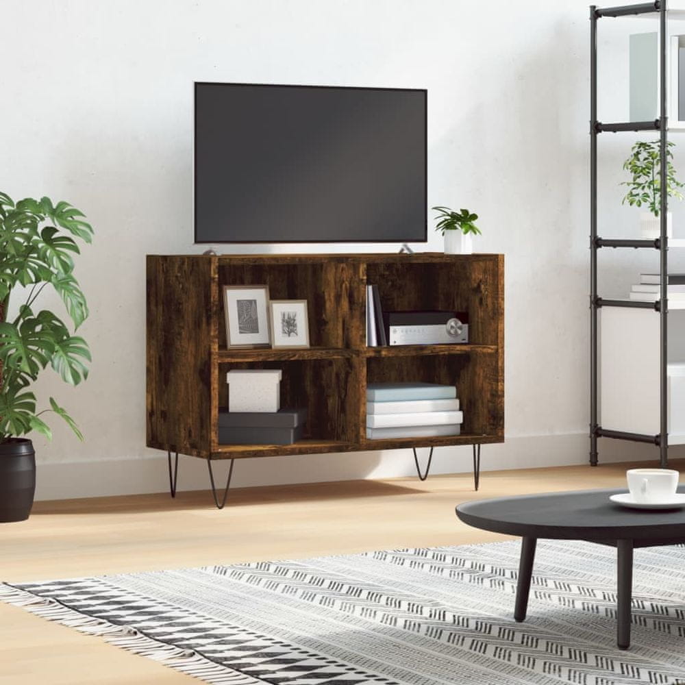 Vidaxl TV skrinka, tmavý dub 69,5x30x50 cm, kompozitné drevo