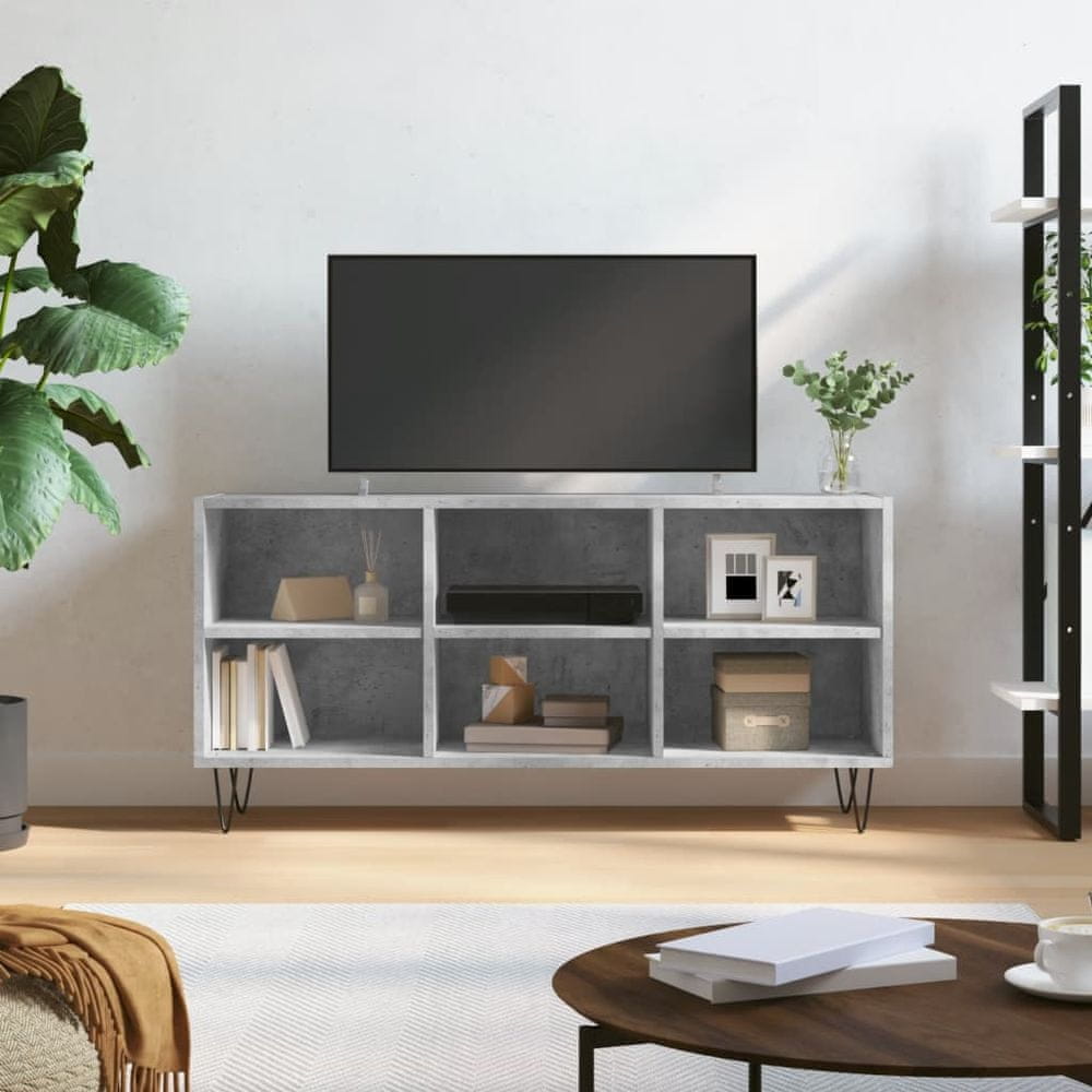 Vidaxl TV skrinka betónovosivá 103,5x30x50 cm kompozitné drevo