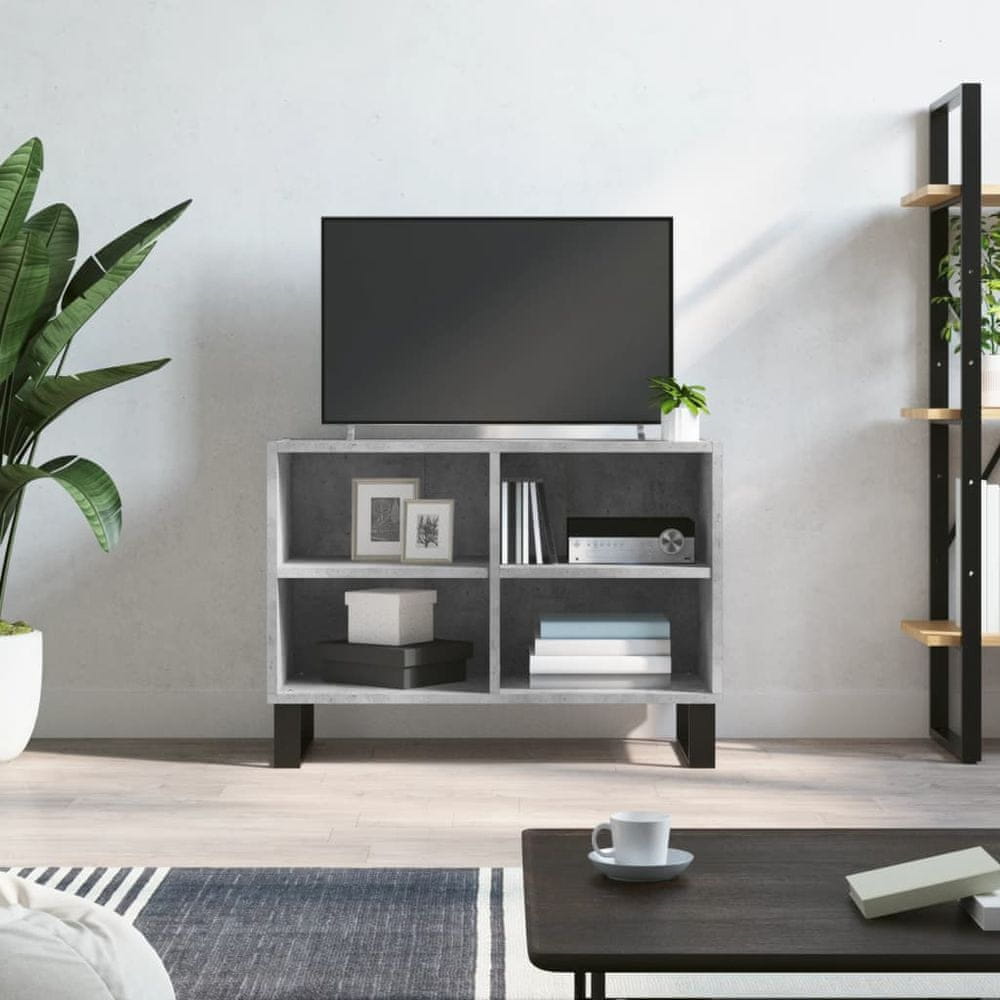 Vidaxl TV skrinka betónovo sivá 69,5x30x50 cm kompozitné drevo