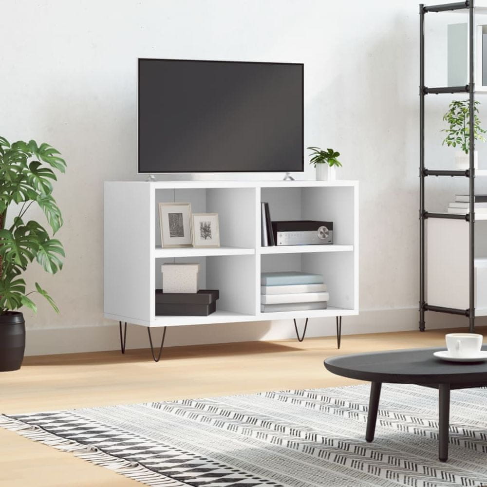 Vidaxl TV skrinka, biela 69,5x30x50 cm, kompozitné drevo