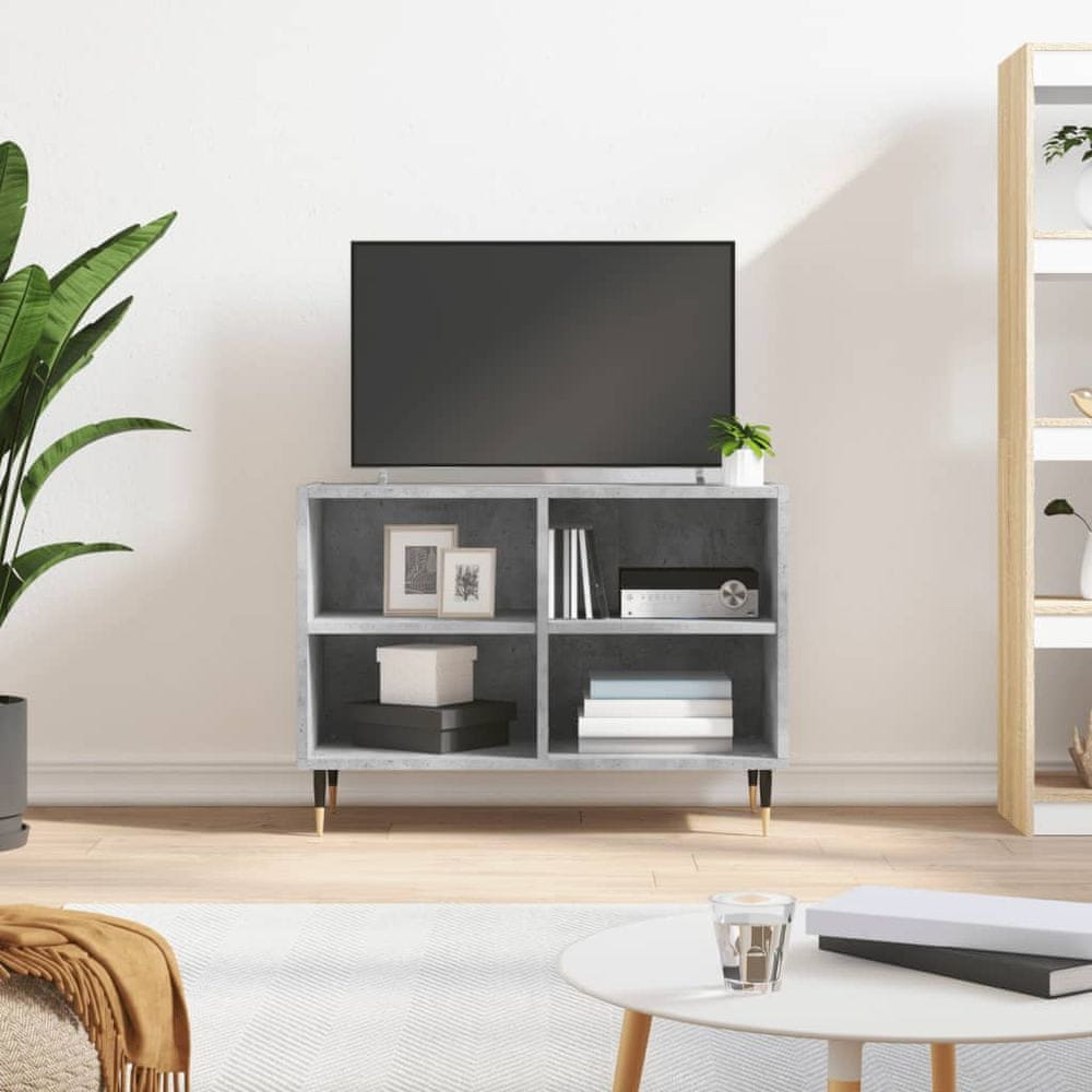 Vidaxl TV skrinka, betónovo sivá 69,5x30x50 cm, kompozitné drevo