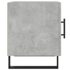 Vidaxl Nočný stolík betónovo sivý 40x40x50 cm kompozitné drevo