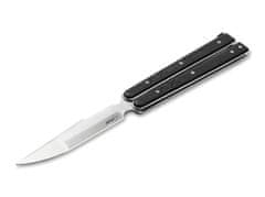 Böker Plus 06EX014 Balisong Tactical Big taktický zatvárací motýlikový nôž 10,7 cm, čierna, G10