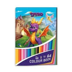 Blok farebných papierov A4 - Spyro