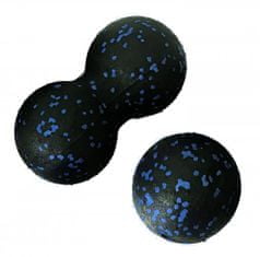 Verk  14301 Masážna guľa dvojitá + jednoduchá tmavo modré bodky