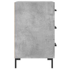 Vidaxl Nočný stolík betónovo sivý 40x40x66 cm kompozitné drevo
