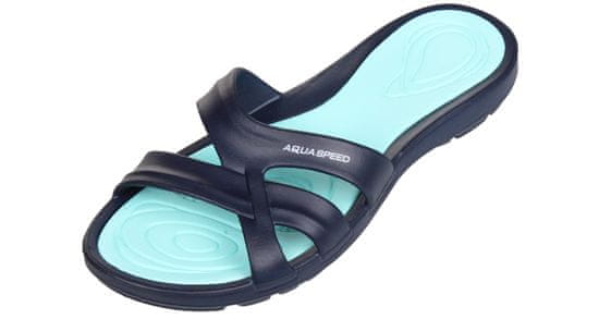 Aqua Speed Panama dámske pantofle tm. modrá 41