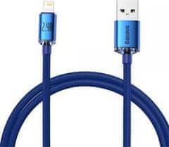 Noname Baseus Lightning Crystal Shine Cable Series Fast Charging Data Cable 2.4A 1.2m Blue (CAJY000003)