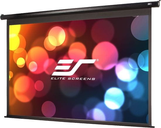 Elite Screens plátno elektrické motorové 84" (213,4 cm)/ 16:9/ 104,6 x 185,9 cm/ Gain 1,1/ case černý