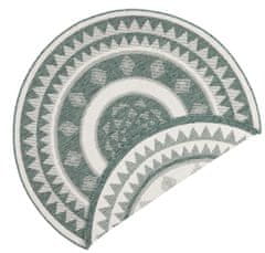 Kusový koberec Twin Supreme 103415 Jamaica green creme – na von aj na doma 140x140 (priemer) kruh
