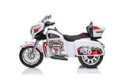Lean-toys Nabíjacia trojkolesová motorka Goldwing White