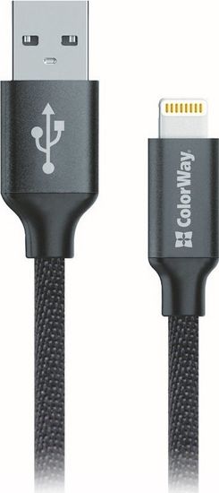 SWISSTEN Colorway Datový Kabel USB/ Apple Lightning/ 2.1A/ 1m/ Černý