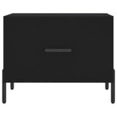 Vidaxl Konferenčný stolík čierny 50x50x40 cm spracované drevo