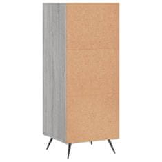 Vidaxl Policová skrinka, sivá sonoma 34,5x32,5x90 cm, kompozitné drevo