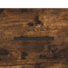 Vidaxl Nástenná skrinka, tmavý dub 100x36,5x35 cm, kompozitné drevo