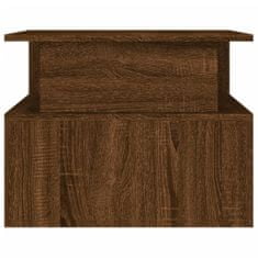 Vidaxl Konferenčný stolík hnedý dub 90x55x42,5 cm kompozitné drevo