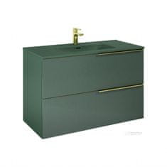 Elita Skappa, nábytkové umývadlo 100,8x46x1,8 cm, zelená matná, ELT-146068