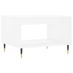 Vidaxl Konferenčný stolík biely 60x50x40 cm kompozitné drevo