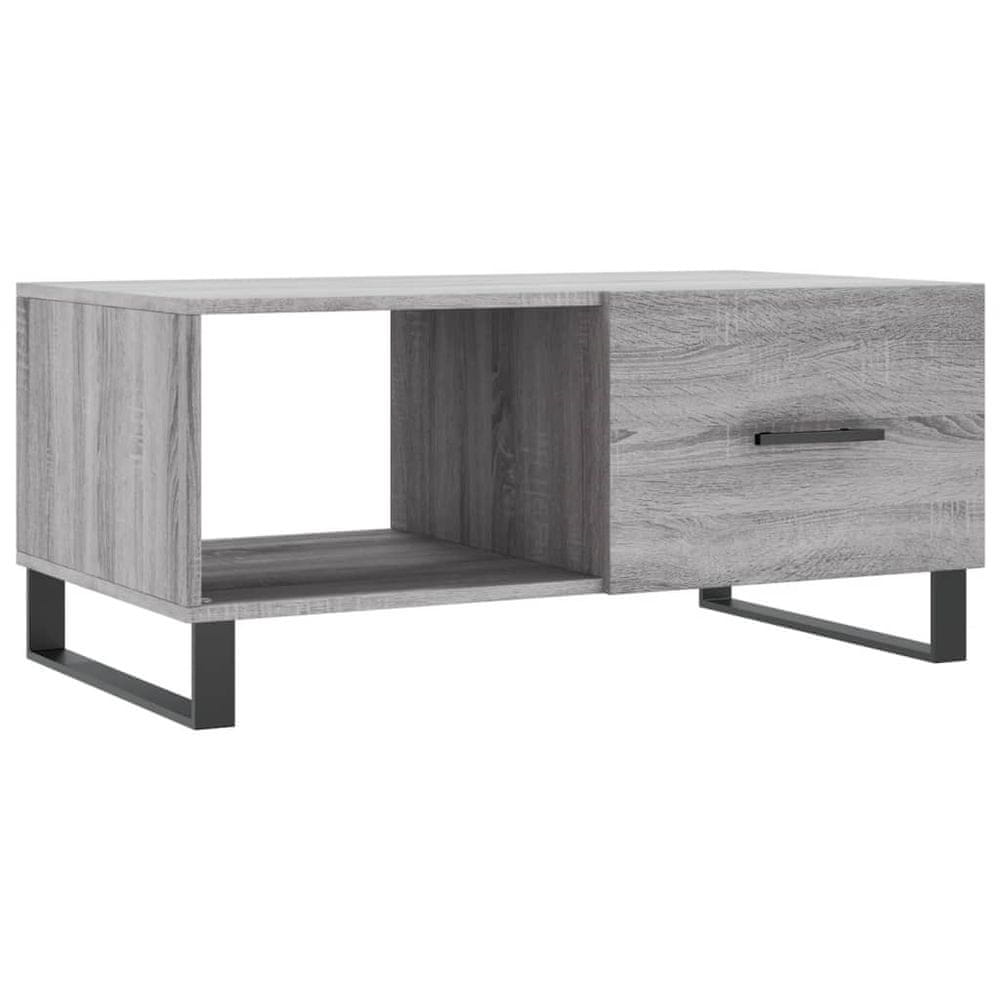 Vidaxl Konferenčný stolík sivý sonoma 90x50x40cm kompozitné drevo