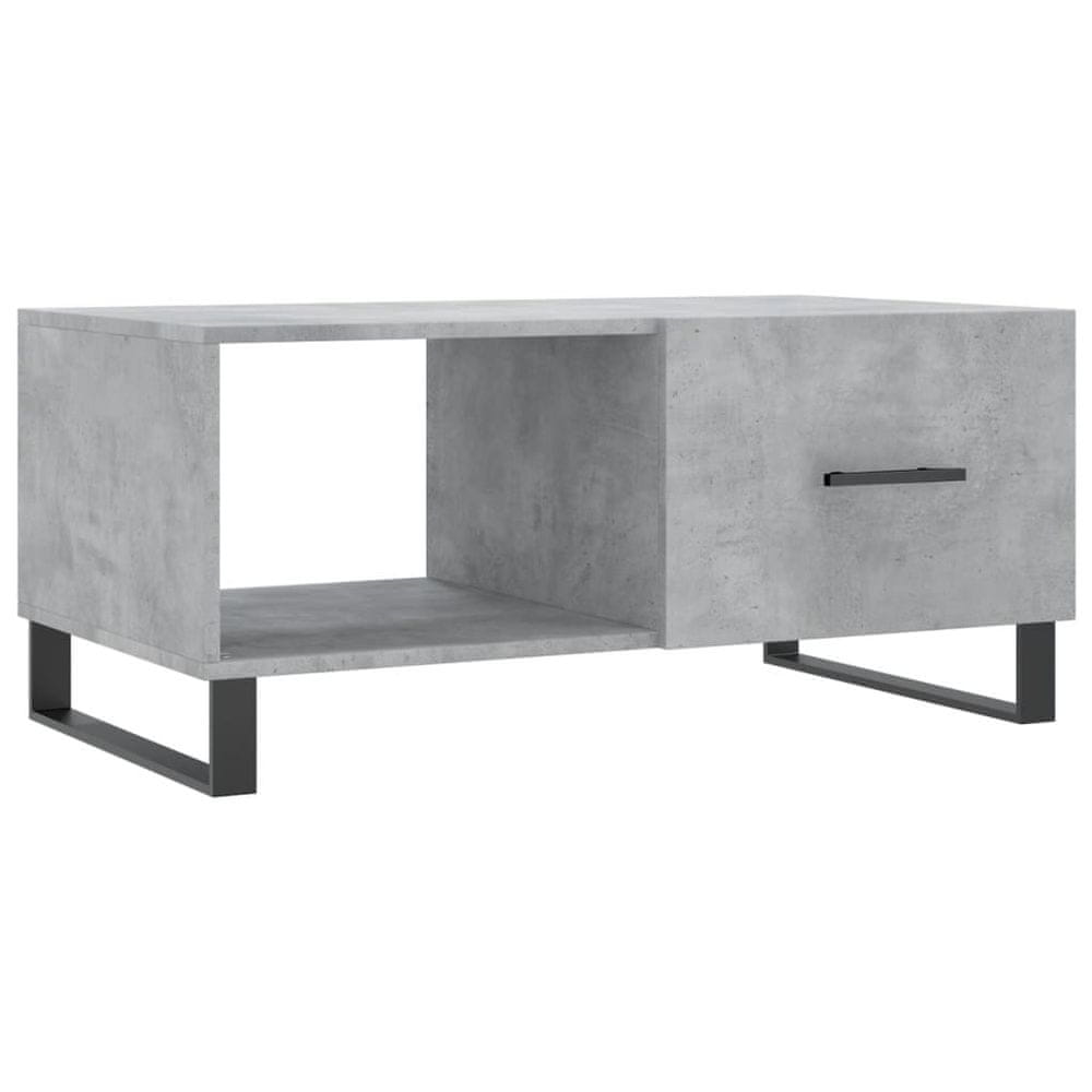 Vidaxl Konferenčný stolík betónovo sivý 90x50x40 cm kompozitné drevo