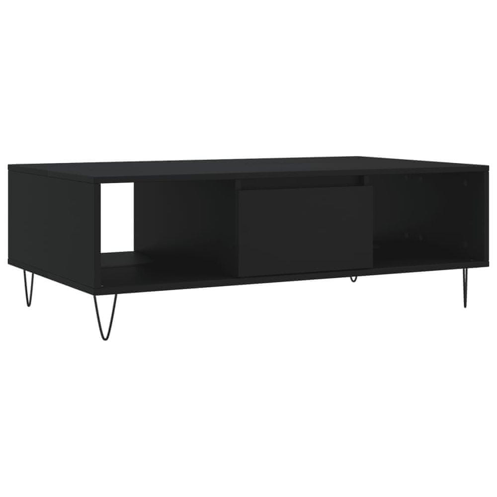 Vidaxl Konferenčný stolík čierny 104x60x35 cm kompozitné drevo