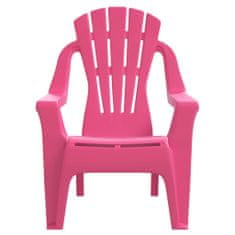 Vidaxl Detské záhradné stoličky 2 ks ružové 37x34x44cm PP vzhľad dreva