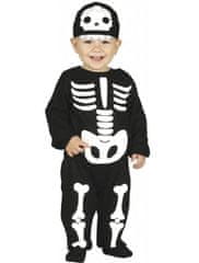 Detský kostým kostlivec - kostra - Halloween - vel.12-18 mesiacov