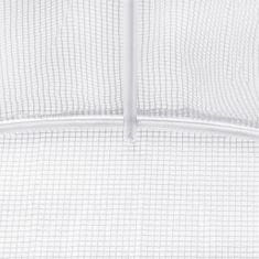 Vidaxl Fóliovník s oceľovým rámom biely 120 m² 24x5x2,3 m