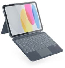 EPICO klávesnice s pouzdrem pro Apple iPad 10,2", Qwerty (43811101300011), šedá
