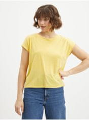 Vero Moda Tričká s krátkym rukávom pre ženy VERO MODA - žltá XS