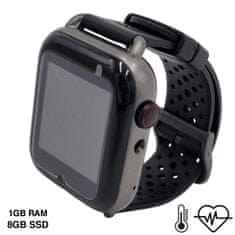 Klarion Detské čierne 4G smart hodinky KLT3-2023