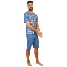 Foltýn Pánske pyžamo modré (FPK7) - veľkosť XXL