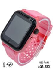 Klarion Detské ružové 4G smart hodinky KLT3-2023