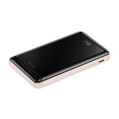 BASEUS Power Bank Magnetic bezdrôtový charging (With Xiaobai Type-C to Type-C 60W(20V/3A) 0.5m) MagSafe 15W / PD 20W, 10000 mAh, Pink (PPCX000204)