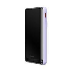 BASEUS Power Bank Magnetic bezdrôtový charging (With Xiaobai Type-C to Type-C 60W(20V/3A) 0.5m) MagSafe 15W / PD 20W, 10000 mAh, Purple (PPCX080005)