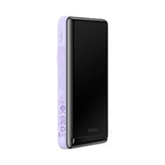 BASEUS Power Bank Magnetic bezdrôtový charging (With Xiaobai Type-C to Type-C 60W(20V/3A) 0.5m) MagSafe 15W / PD 20W, 10000 mAh, Purple (PPCX080005)